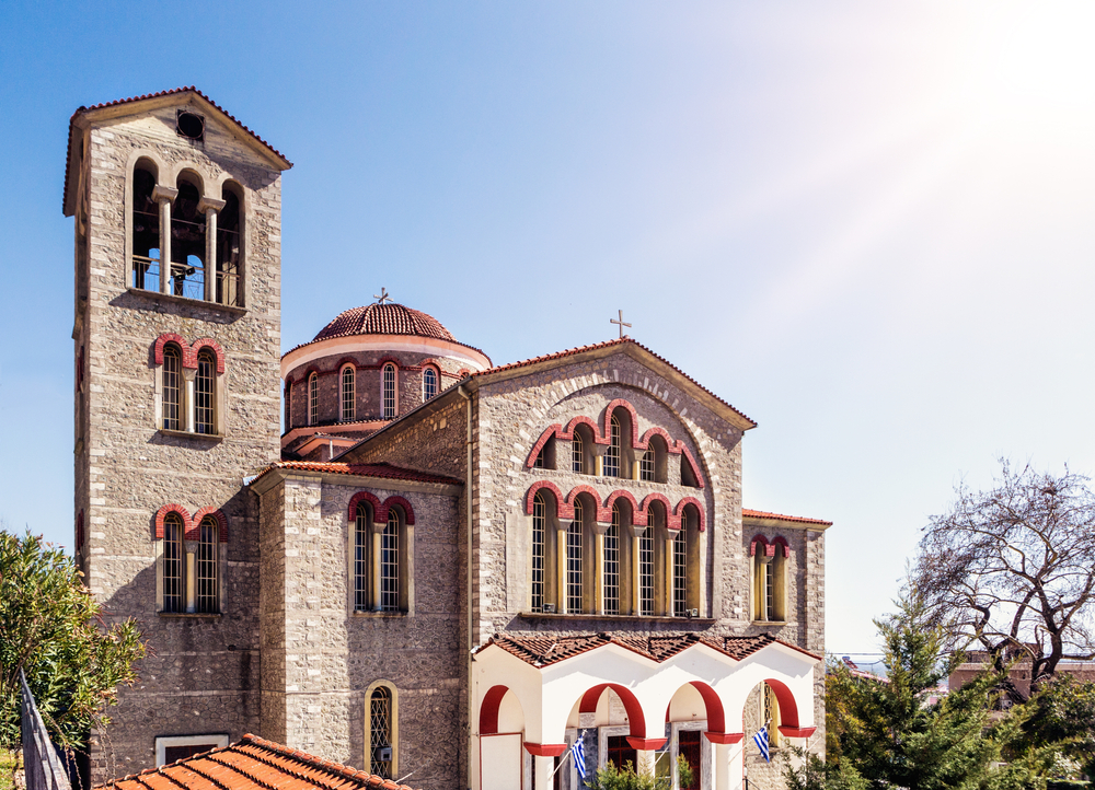 The Worst Times to Visit Meteora: Greece, Kalambaka town. The Assumption of Virgin Mary byzantine church of the 11th century, 