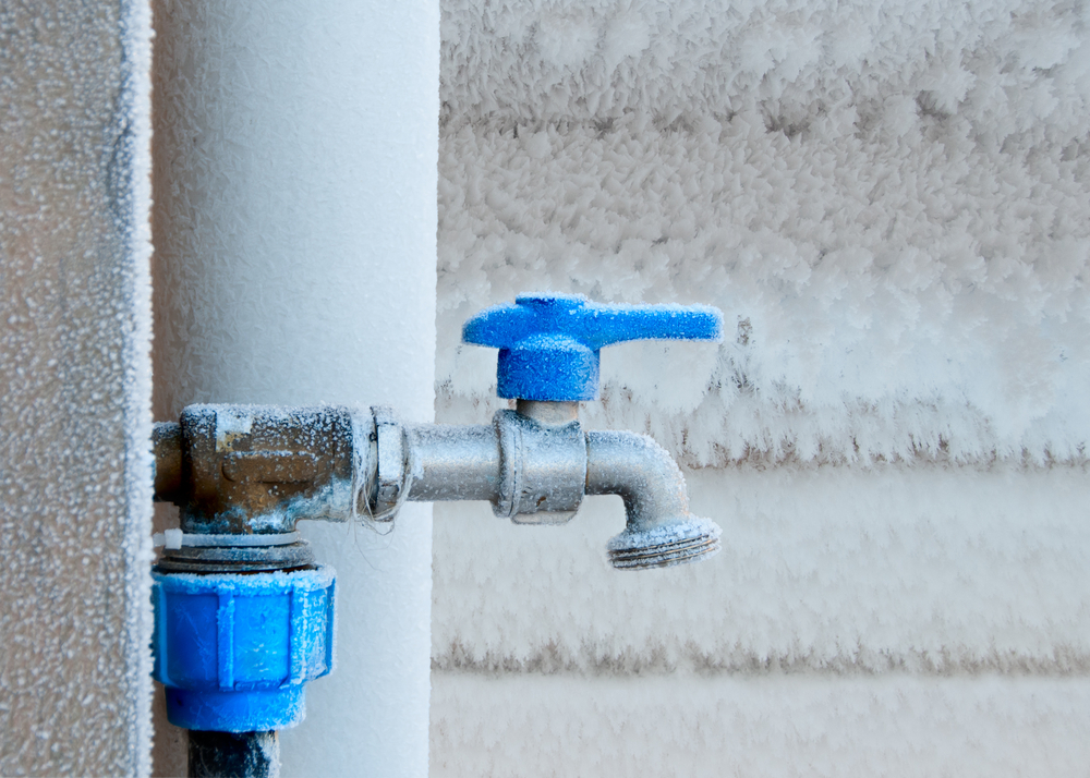 The Worst Foods to Avoid Eating While Traveling Internationally: Image photo of a frozen faucet winter