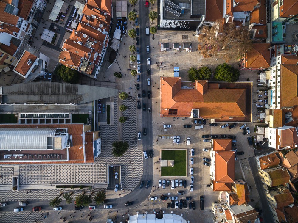 What Not To Do When Booking Hotels in Lisbon: Top View of Cascais Streets, Portugal 