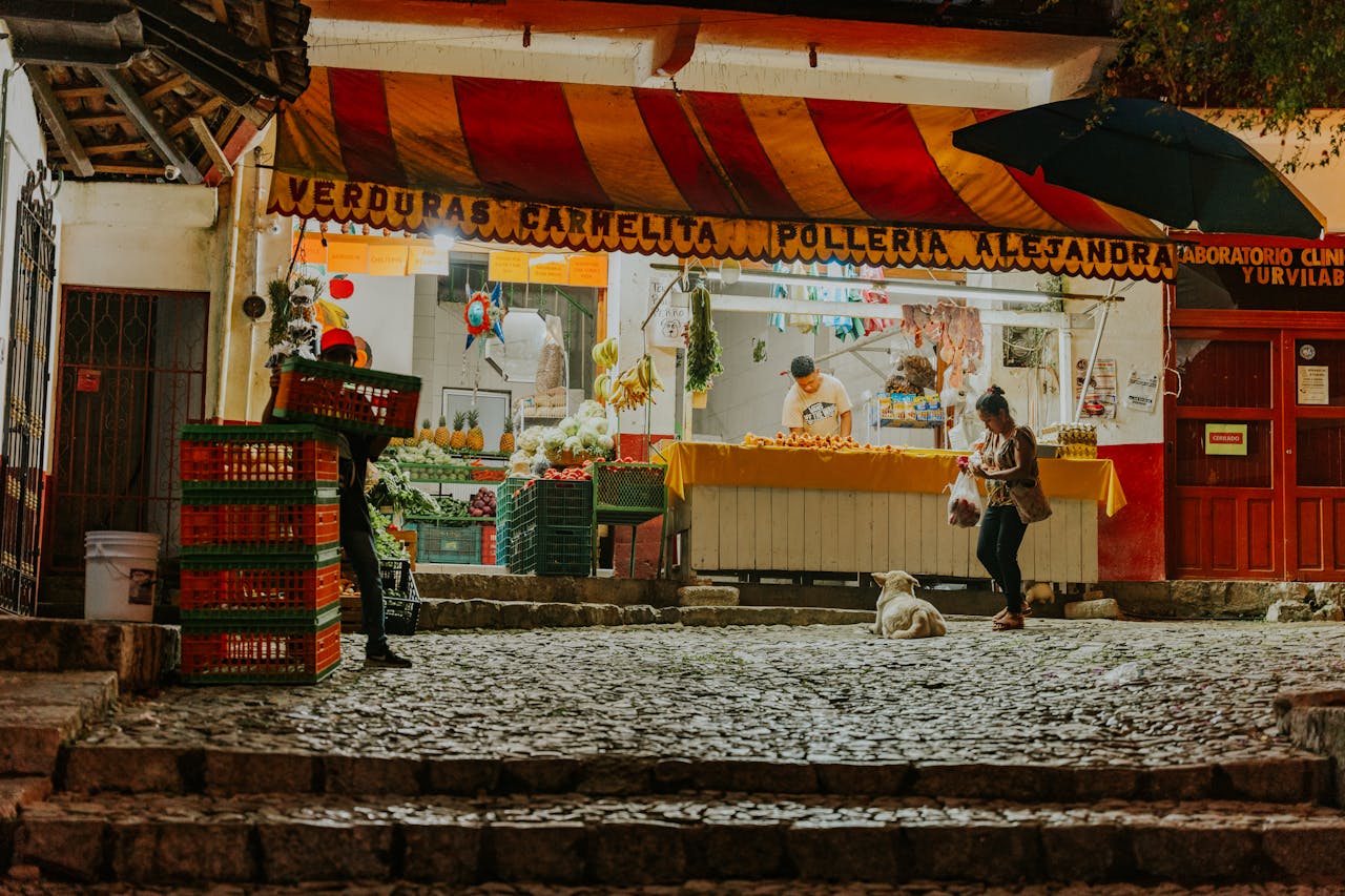 Lisbon's Night Markets: Grocery market install in lisbon